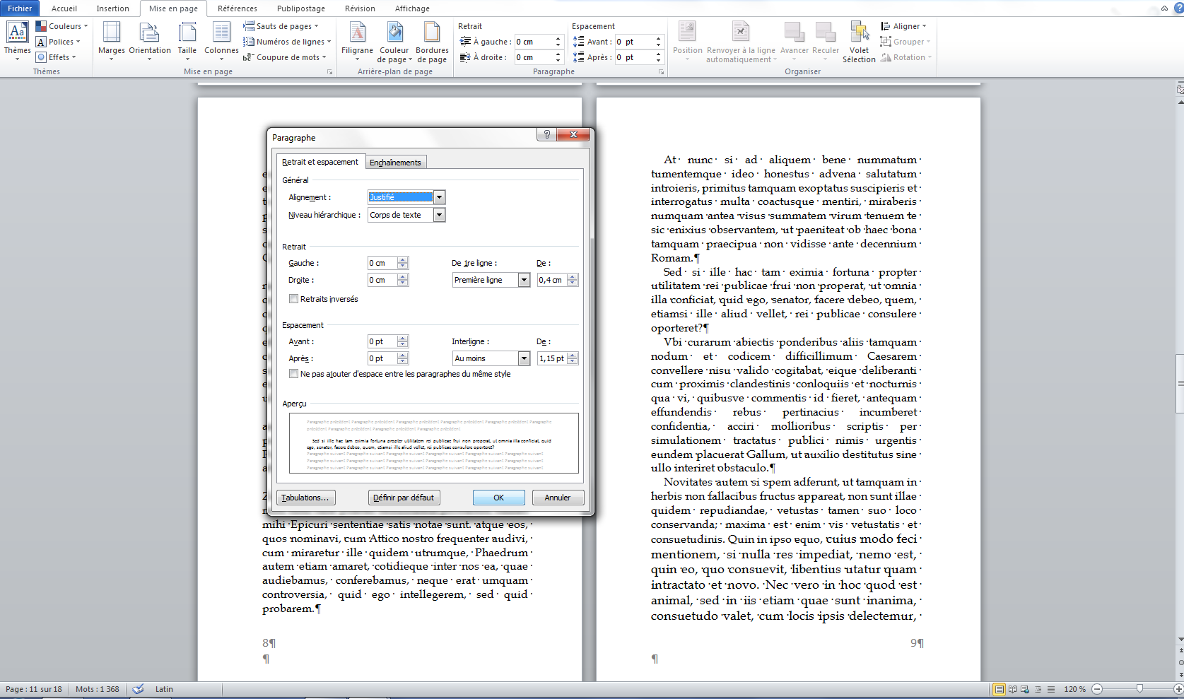 Paginer Sur Word à Partir De La Page 3
