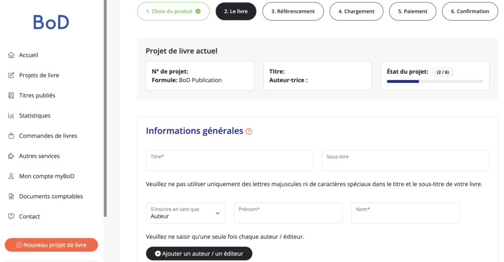 publier son livre avec BoD