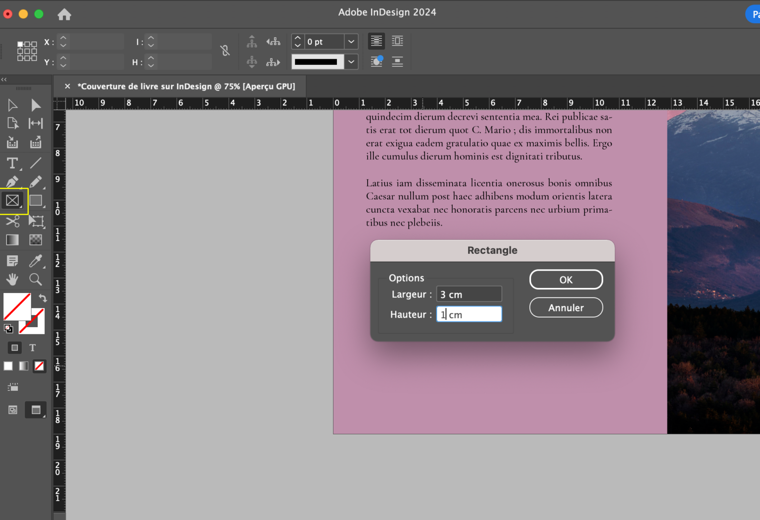 Bod Indesign Process Créer une couverture de livre avec InDesign - BoD.fr