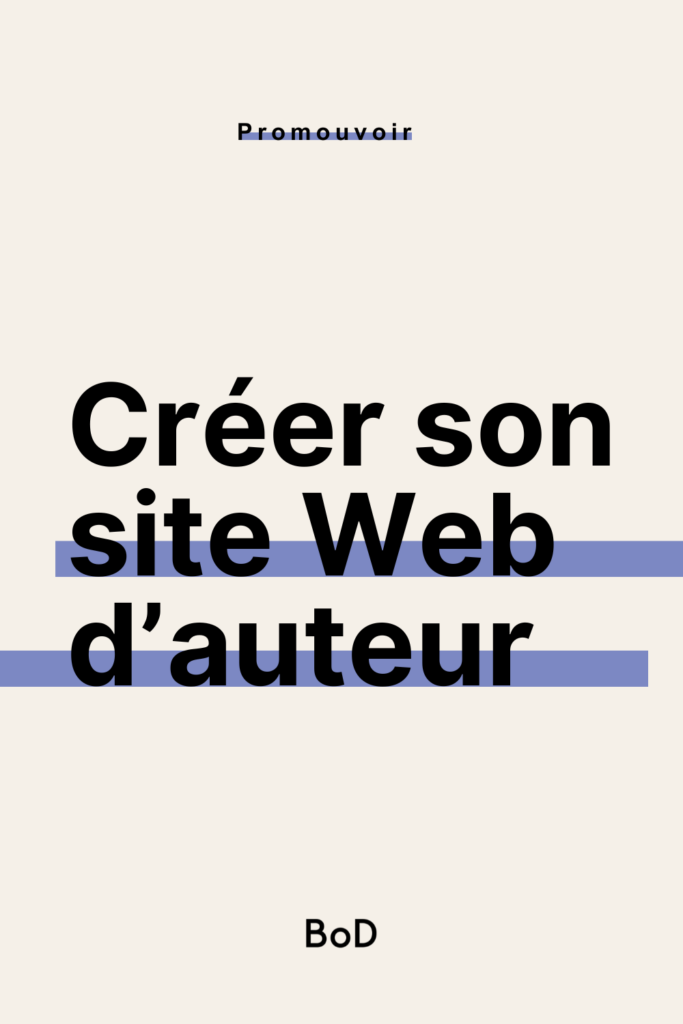 créer son site internet d'auteur