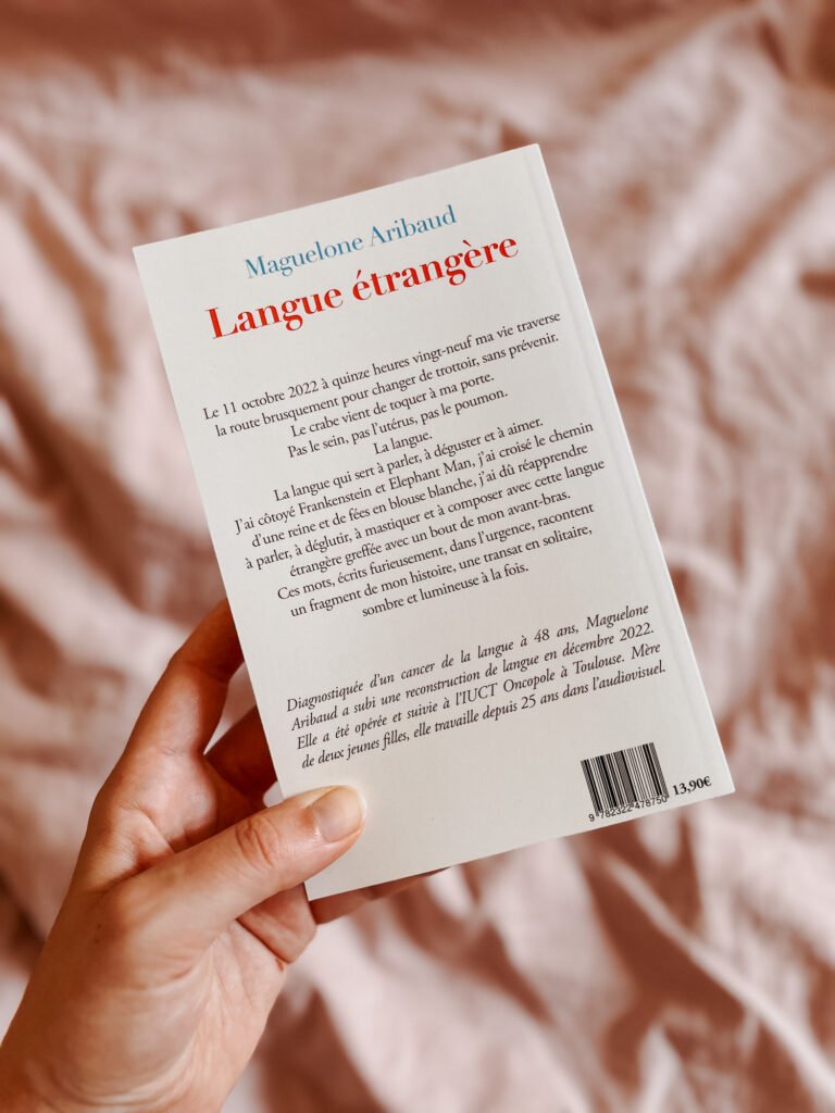 écrire un témoignage sur son cancer - cancer de la langue - Langue étrangère de Maguelone Aribaud