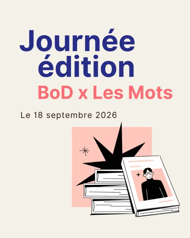 Rendez-vous le 18 septembre à Paris 🗓️

Pour un événement dédié aux auteur·rice·s et 100 % gratuit ! L'occasion de rencontrer l'école Les Mots et l'équipe BoD à travers des conférences et des speed-datings sur les thèmes de l'écriture et de l'édition... mais aussi d'autres auteur·rice·s avec qui échanger des conseils et retours d'expérience.

Nous vous dévoilons très vite le programme détaillé. N'hésitez pas à vous inscrire dès maintenant, les places sont limitées ! ✉️

#édition #écriture #conférences #masterclassécriture #auteur #autrice #écrireunlivre #publierunlivre #écoleécriture #formationécriture #autoédition